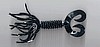 (# 10)
5" TWIN TAIL SKIRTED GRUB - BLACK BLUE FLAKE- 8 PER BAG