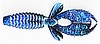 (# 40)
4" Yo Mama - BLACK BLUE LAMINATE - 8 PER BAG