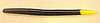 (#54C) 5" TRICK STICK - BLACK NEON/CHARTREUSE TAIL - 10 PER BAG