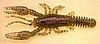 (#80) 4" CRAW WORM - WATERMELON SEED RED FLAKE - 8 PER BAG