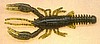 (#81) 4" CRAW WORM - GREEN PUMPKIN - 8 PER BAG
