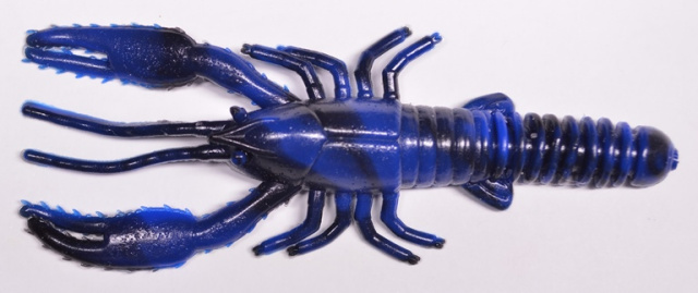 4" CRAW WORM -BLACK BLUE -PLASTIC BAIT