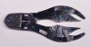 (#131) 2.75" TRAILER- BLACK BLUE FLAKE- 12 PER BAG